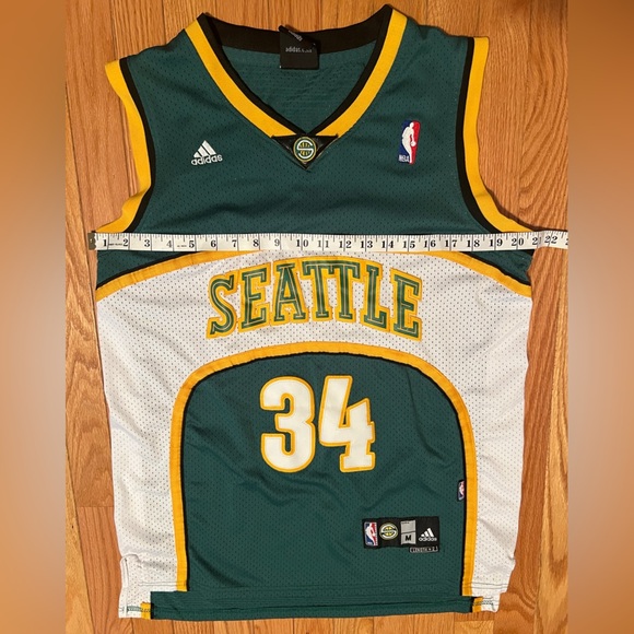 Adidas Seattle Sonics NBA Ray Allen #34 Swingman Basketball Jersey. Size M - Picture 5 of 7